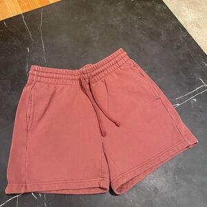 Aritzia TNA Mauve Athletic Boyfriend Shorts.XS
